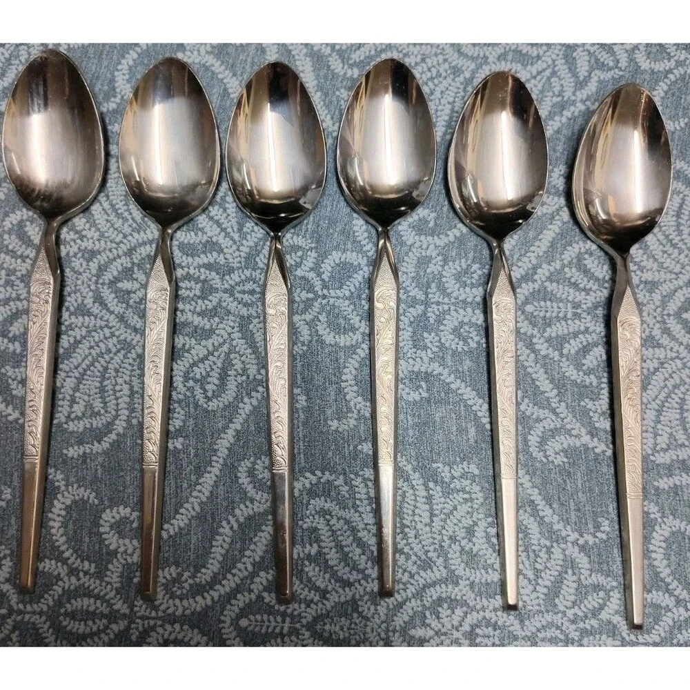 8 WINTHROP-W.M. Dalton-Stainless Japan-6 Tablespoons 7